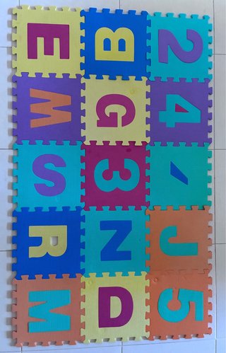 Alfombra Puzzle Niños Letras y Números