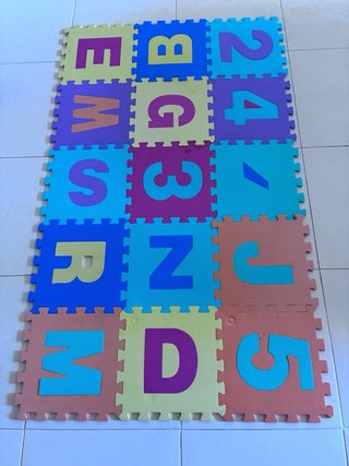 Alfombra Puzzle Niños Letras y Números