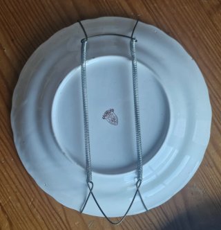 Prato decorativo antigo das Faianças Capôa "China"