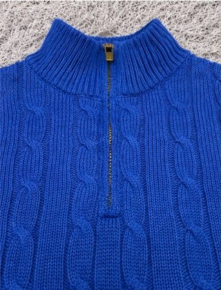 Maglione Chaps Ralph Lauren Blu Taglia M