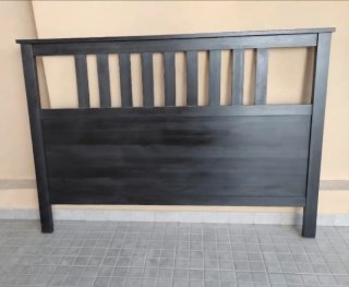 Cabecero de madera marrón 135-150