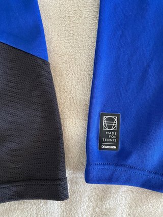 Camiseta deportiva ARTENGO azul manga larga