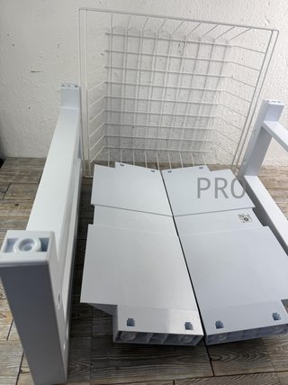 Base Elevadora Lavadora y Secadora Meliconi con Cesta Extraíble