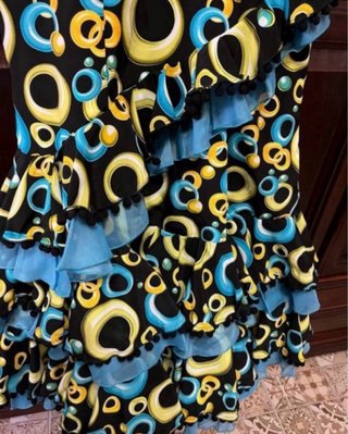 Traje Flamenca Hecho a Mano Talla 40