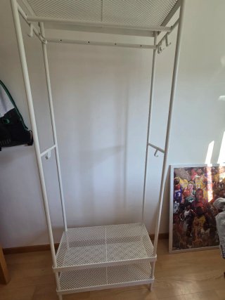 Perchero zapatero armario Blanco Metálico Ikea