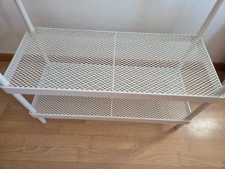 Perchero zapatero armario Blanco Metálico Ikea
