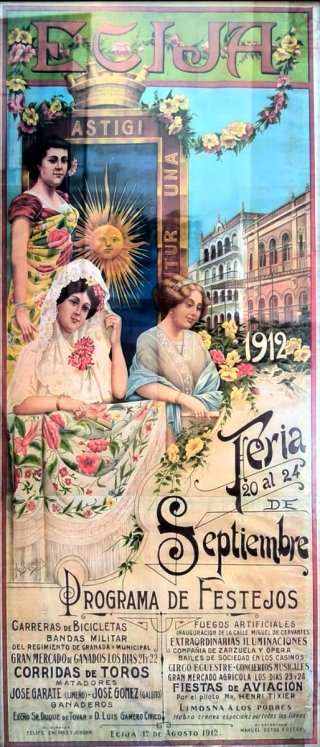 Cartel Feria de Ecija 1912