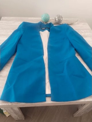 Americana Zara Azul Eléctrico
