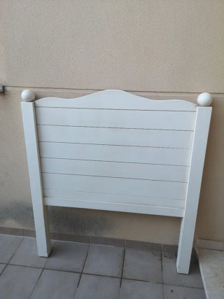 2 Cabeceros de Cama Madera Blancos