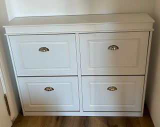 Zapatero blanco 4 puertas - Nuevo en caja