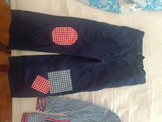 Traje Infantil Azul y Rojo