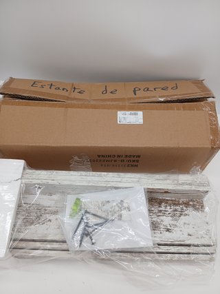 EXYGLO Estante de Pared de Madera Rústica, Estantes Gray para Sala de Estar, Dormitorio, Cocina, Bañ