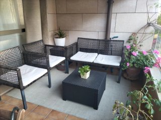 Conjunto Terraza Ratán marrón