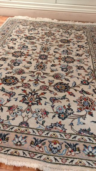 Alfombra Persa Beige y Multicolor 160cmx106.