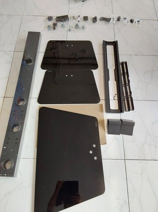 Supporto TV da Terra Girevole BONTEC per TV LCD LED Plasma Piatti Curvi da 30-65 Pollici, con 3 Ripiani
