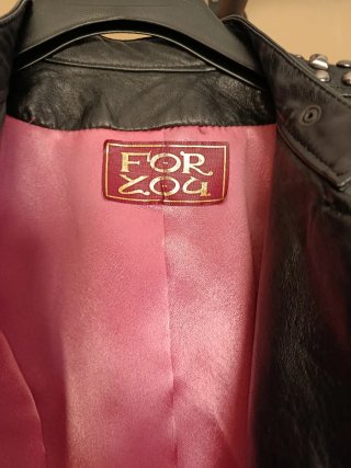 Chaqueta Piel Mujer Negra Tachuelas