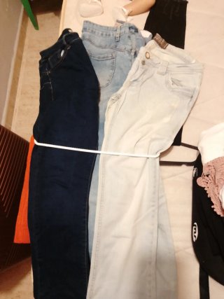 Pantalón vaquero mujer MISS BON negro