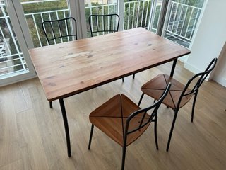 4 Sillas IKEA AGNE Vintage Madera y Metal