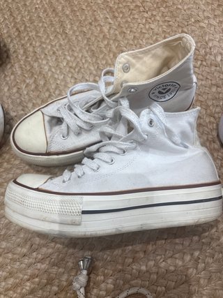 Zapatillas Victoria blancas plataforma