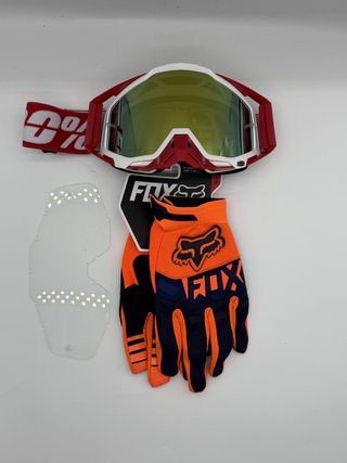 Gafas 100% y Guantes Fox Nuevos 128
