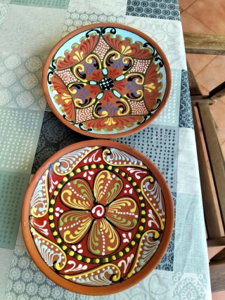 Platos decorativos de terracota