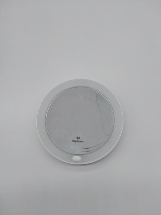 Specchio cosmetico EMKE con illuminazione, specchio ingranditore 5x, specchio trucco LED