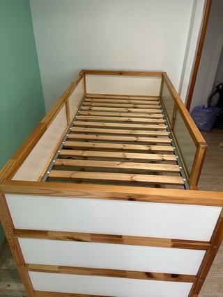 Litera Kura IKEA Madera Blanca