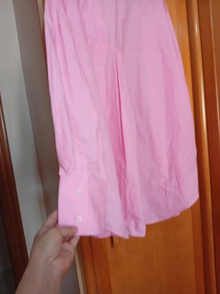 Camisa Zara Rosa Oversize