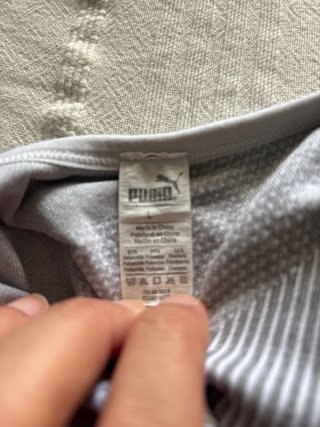 Sujetador deportivo Puma gris