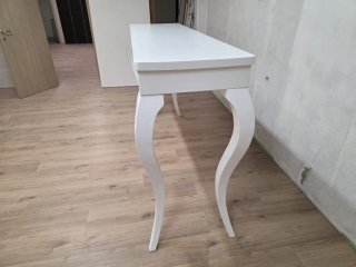 Tavolo alto bianco in legno