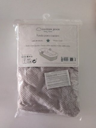 Funda Capazo/Moisés Cotton Juice Gris