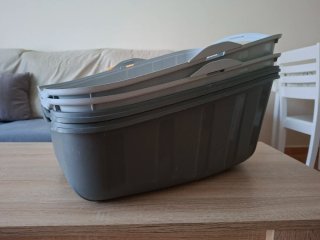 Pack de 2 areneros para gatos