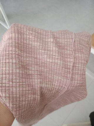 Vestido de punto rosa manga larga Zara