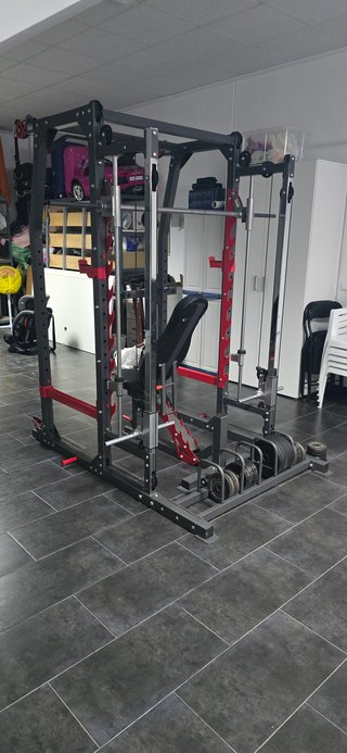Rack musculación Smith Marcy SM-4903 y Power Rack