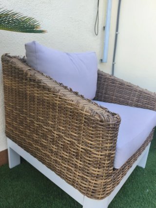 Conjunto Muebles Exterior Ratán (Mesa no incluida)