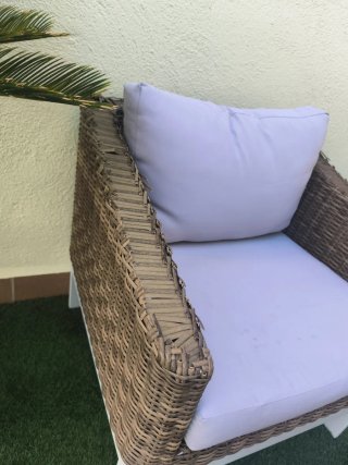 Conjunto Muebles Exterior Ratán (Mesa no incluida)