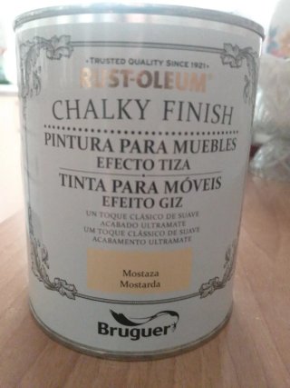 Bote Pintura Tiza Rust-Oleum Mostaza Sin Abrir de
