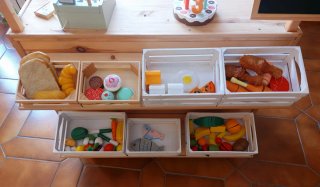 Tienda Mercado Madera Montessori Juguete
