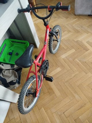 Bicicleta Infantil Btwin Roja 16 Pulgadas