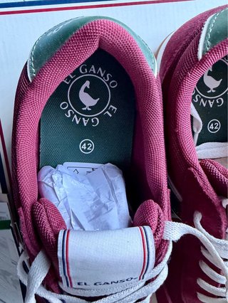 Zapatillas El Ganso Burdeos y Verde
