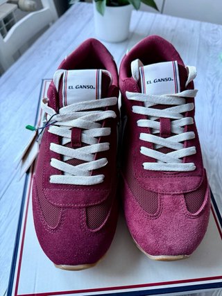 Zapatillas El Ganso Burdeos y Verde