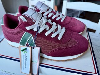 Zapatillas El Ganso Burdeos y Verde