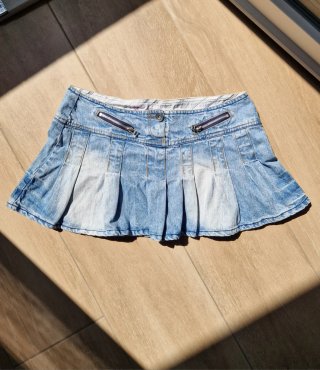 Gonna jeans FishboneY2K vita bassa tg M/L