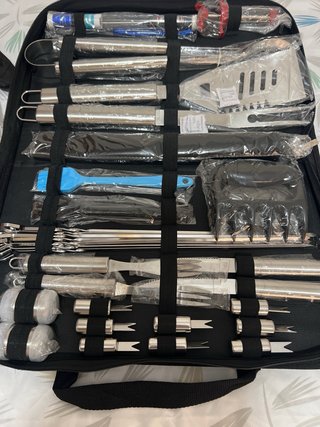 Juego Utensilios Barbacoa Completo