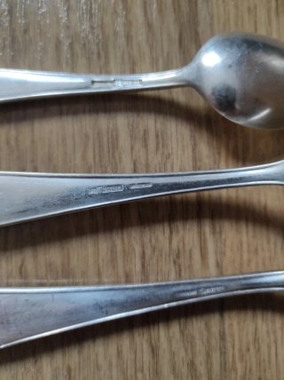 Cubiertos Vintage Metal Plateado
