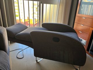 Sillón Relax Gris Tela