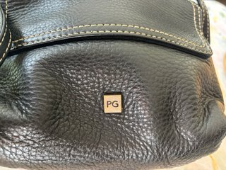 Bolso Piel Negra Purificación García Vintage
