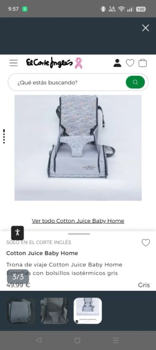 Trona portátil Cotton Juice