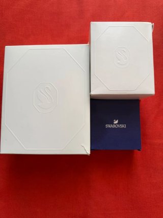 Swarovski collana orologio orecchini