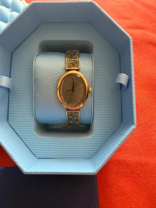 Swarovski collana orologio orecchini